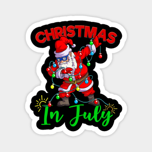 Dabbing Santa T Shirt Christmas in July Magnet