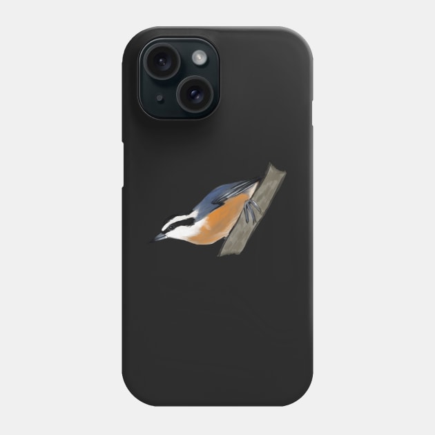 Red-Breasted Nuthatch Phone Case by shehitsback