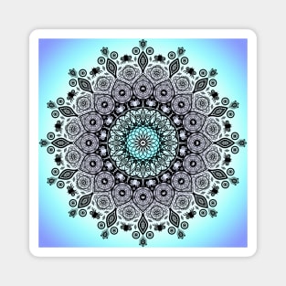 Symmetry 1 [blue white purple gradient] Magnet