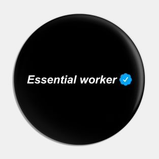 verified essential worker Pin