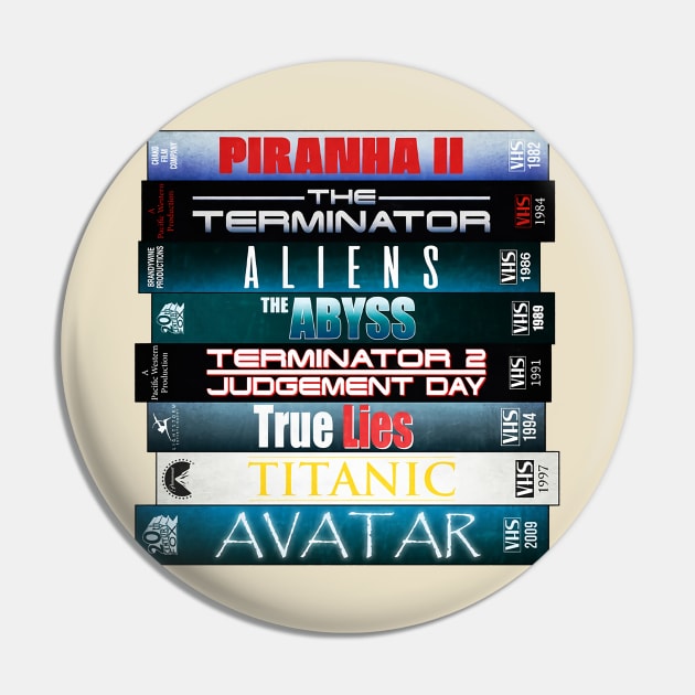 James Cameron Cassete Movie retro Pin by generasilawas