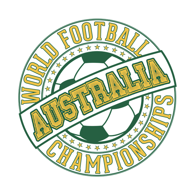 Australia Stamp World Football Championship by Rebus28