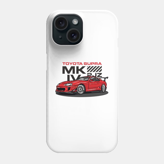 TOYOTA SUPRA MK4 MKIV 2JZ JDM LEGEND Phone Case by petrolhead