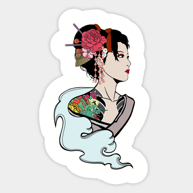 GEISHA AND HANNYA MASK PIECE TATTOO 06  annahangtattoovnco  Flickr