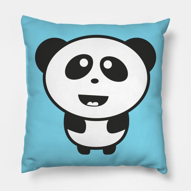 Cute Baby Panda Pillow by badbugs