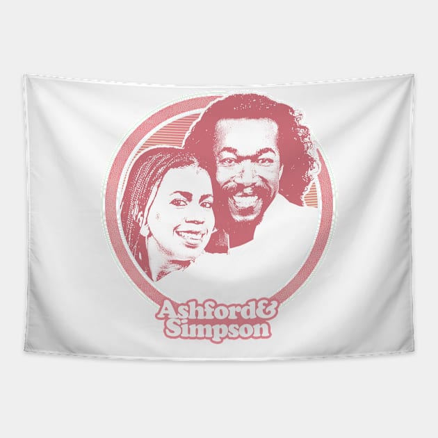 Ashford & Simpson /// 80s Retro Soul Fan Design Tapestry by DankFutura