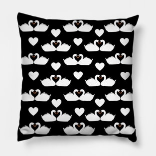 White swans in love Pillow