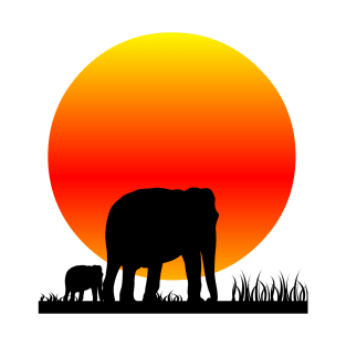 Elephante and sun T-Shirt