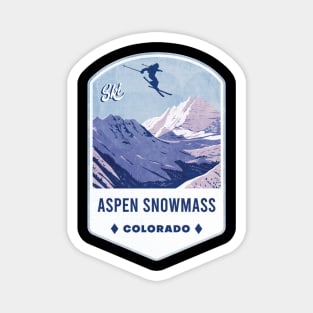 Aspen Snowmass Colorado Ski Badge Magnet