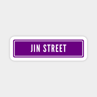 Jin BTS Street Sign Magnet