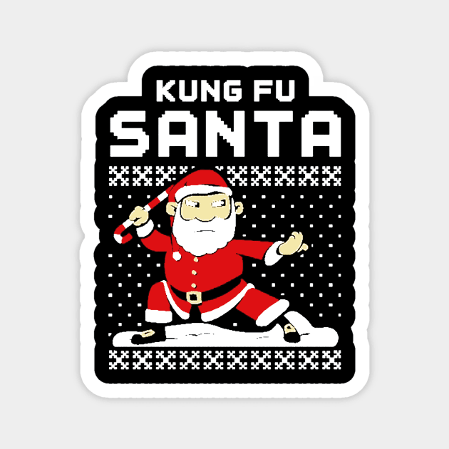 kungfu santa Magnet by crackdesign