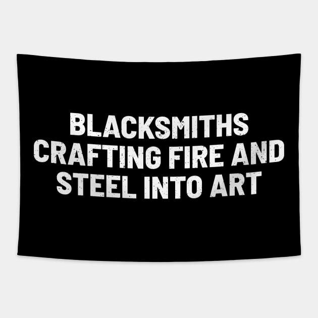 Blacksmiths Crafting Fire and Steel into Art Tapestry by trendynoize