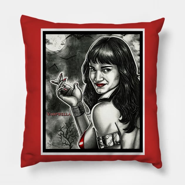 Vampirella Pillow by sapanaentertainment