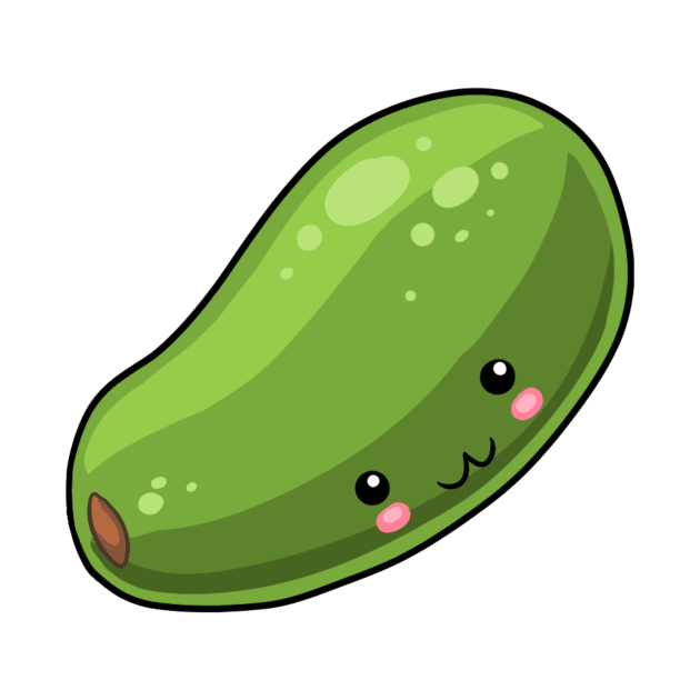 Kawaii Zucchini vegetable by Japanese Designs