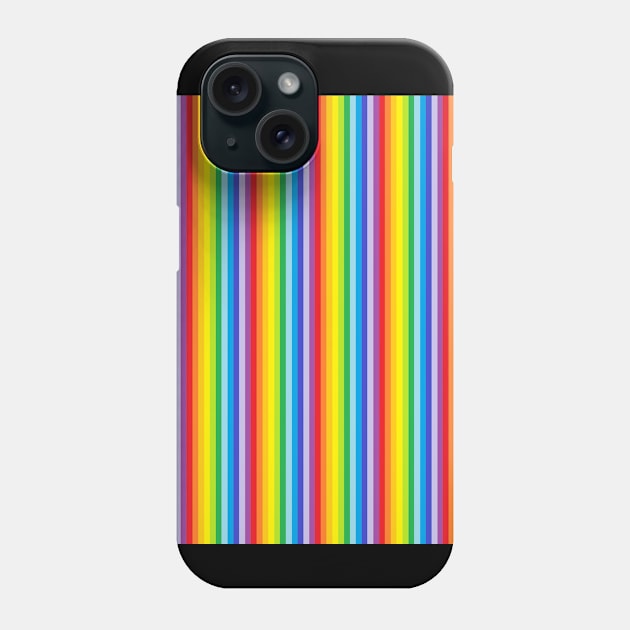 Rainbow Stripe Pattern Phone Case by Wicca Fairy