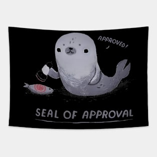 Seal Of Approval | Funny puns Tapestry