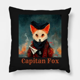 Pirate Capitan Fox Pillow