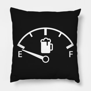 Copy of Beer Fuel Gauge (black) Pillow