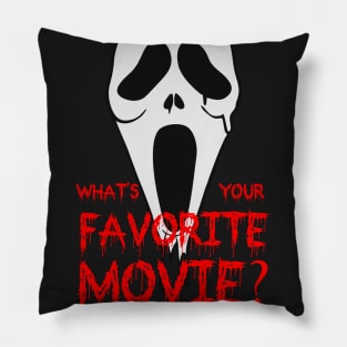 Whats You Favorite Movie Scream Face Pillow