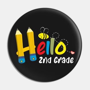 Hello Second Grade Pin