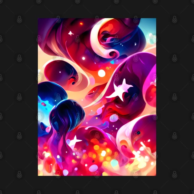 Sea of Stars Fluid Abstract Pattern by nelloryn