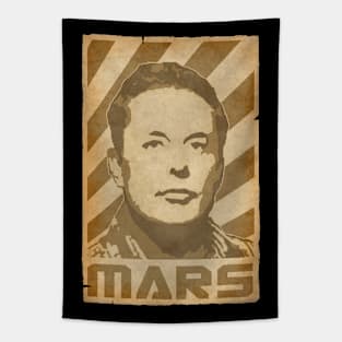 Mars Retro Propaganda Tapestry