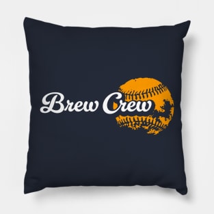 Brew Crew Baseball Pillow