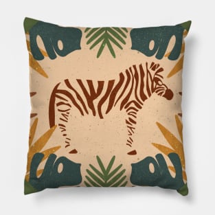 Tropical Zebra (Safari) Pillow