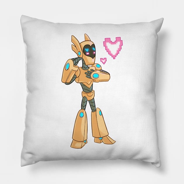 Mosobot64 in Love Pillow by Mosobot64 Art