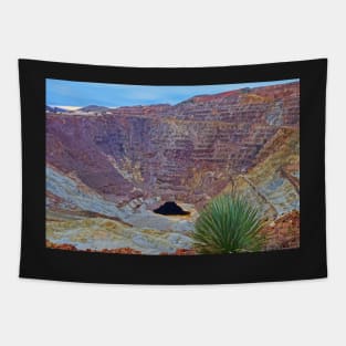 Bisbee Arizona Velvet Pit Copper Mine Tapestry