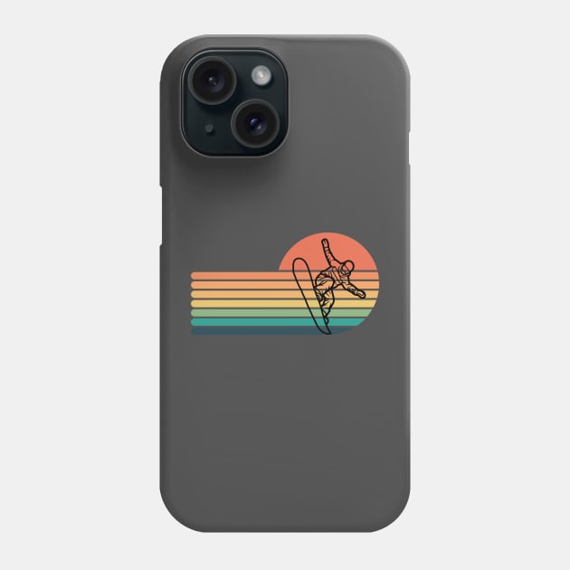 Retro Snowboarding Phone Case by WillyTees