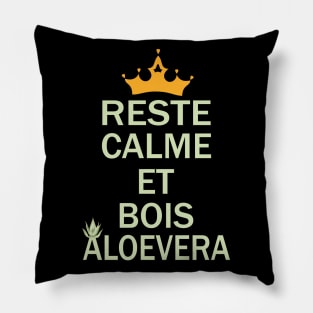 reste calme et bois aloevera Pillow