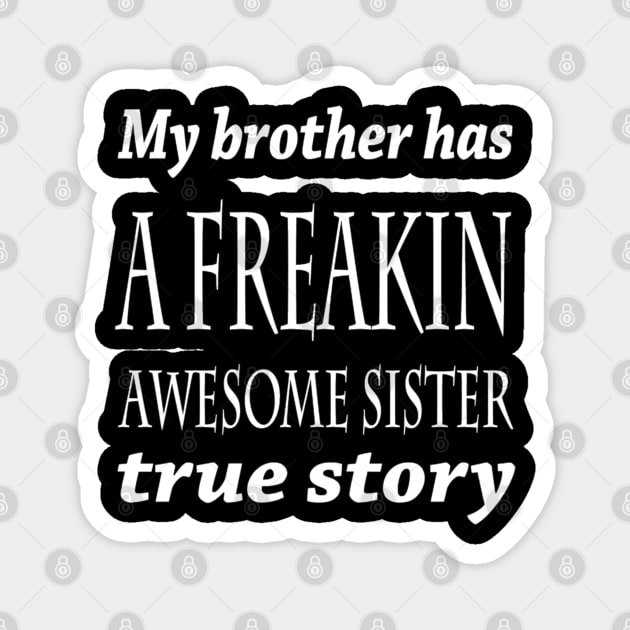 Brother and sister joke Magnet by sukhendu.12