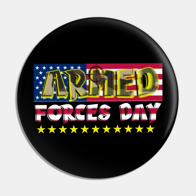 Armed Forces Day Design Pin by Proway Design