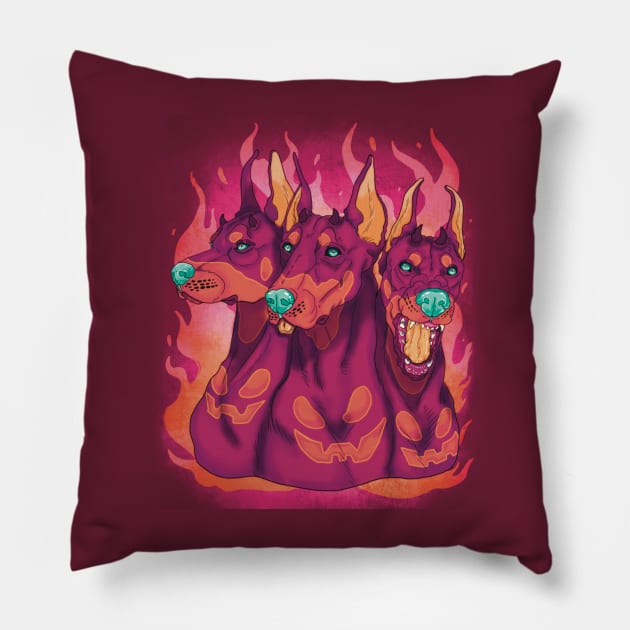 Hellhound Pillow by FriendlyChaos&Co