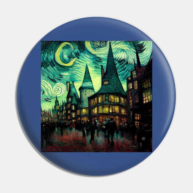 Starry Night in Diagon Alley Pin by Grassroots Green