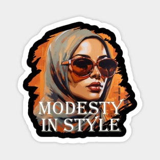 Modesty in Style Magnet
