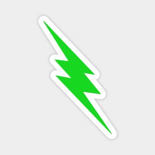 Green Lightning Bolt Magnet