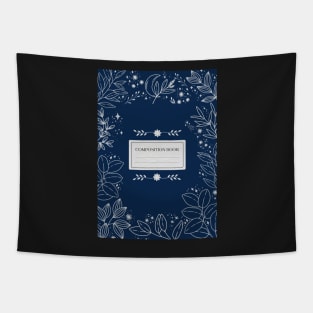 Aesthetic Floral Composition Book Tapestry