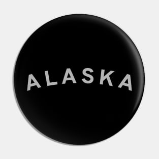 Alaska Typography Pin