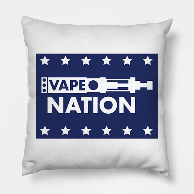 Vape Nation - Vote or Die Pillow by DankSpaghetti