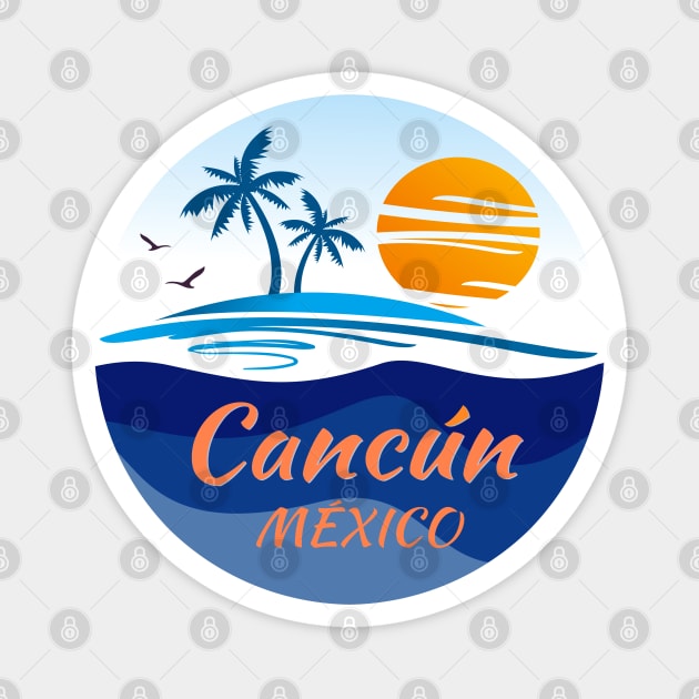 Cancun MEXICO Magnet by MtWoodson