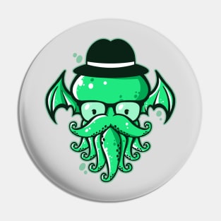 Hipster Cthulhu Pin