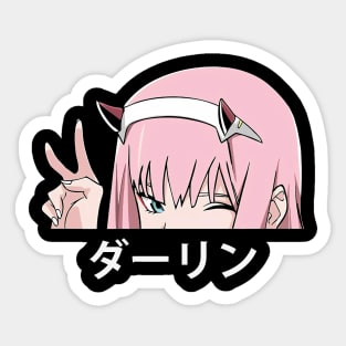 Darling in the Franxx - Zero Two Anime Decal Sticker – KyokoVinyl