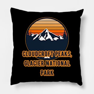 Cloudcroft Peaks, Glacier National Park Pillow