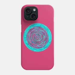 China Blue Concentric Circles Phone Case