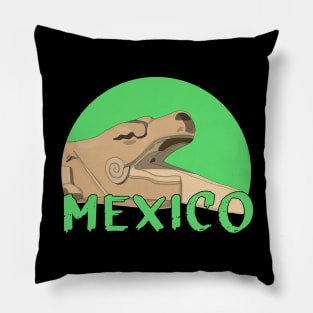 The Serpent of the Temple of Kukulcán Mexico Pillow