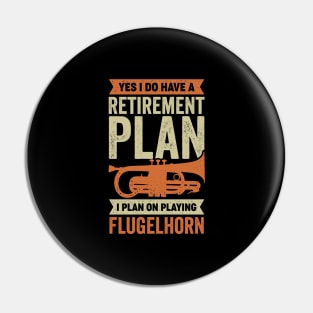 Flugelhorn Player Retirement Gift Pin