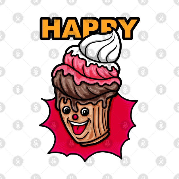 Happy Cupcake by triandk.artwork