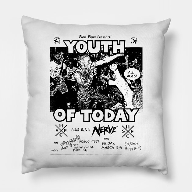 Youth of Today Pillow by Punk Flyer Archive